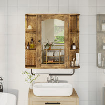 Medicine cabinet with mirror deals 24 x 30